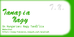 tanazia nagy business card
